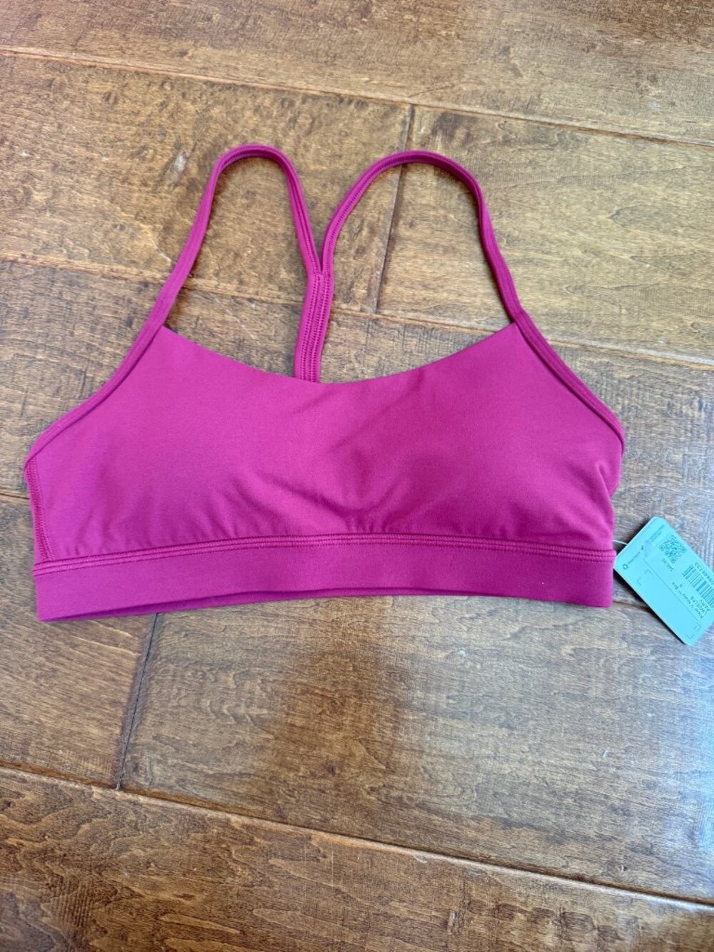 lululemon Flow Y Nulu Bra NWT Size 8 Raspberry Light Support